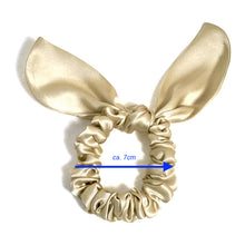 Ladda upp bild till gallerivisning, Scrunchie 100% Mullbärssilke 19 Momme Champagne