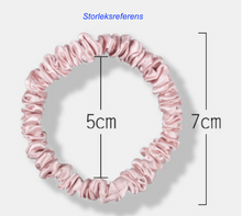 Ladda upp bild till gallerivisning, Scrunchie Set i 100% Mullbärssilke 22 Momme - Små, Set om 6 stycken