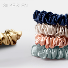 Ladda upp bild till gallerivisning, Scrunchie Set i 100% Mullbärssilke 22 Momme - Medium, Set om 5 stycken
