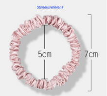 Ladda upp bild till gallerivisning, Scrunchie Set i 100% Mullbärssilke 22 Momme - Små, Set om 6 stycken

