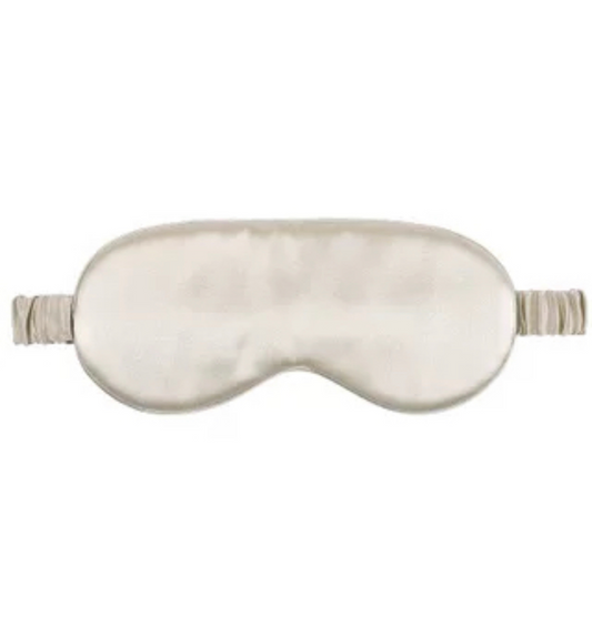Sovmask i 100% Mullbärssilke Champagne