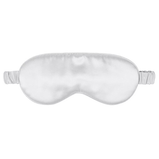 Sovmask i 100% Mullbärssilke Silvergrå